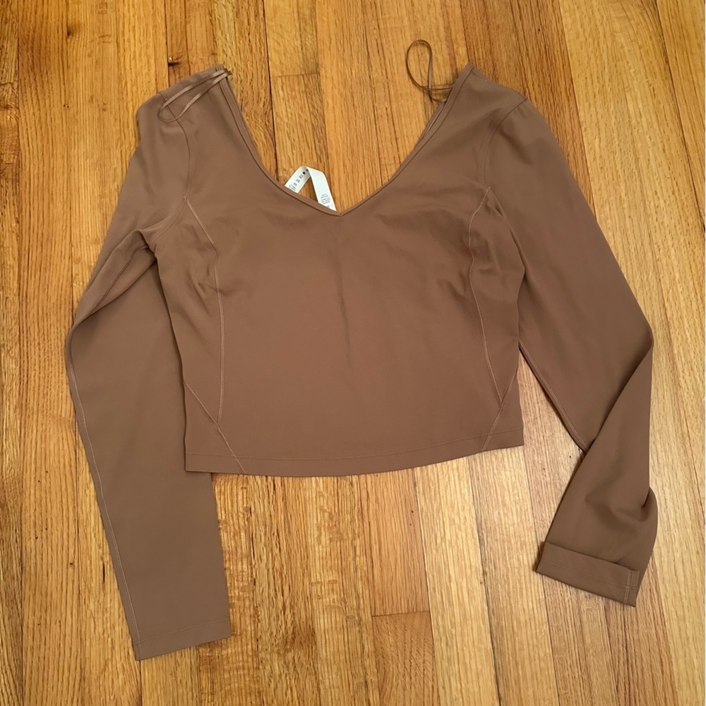 Lululemon Align Long Sleeve Shirt Roasted Brown Size : 8  (j6j - Picture 8 of 11